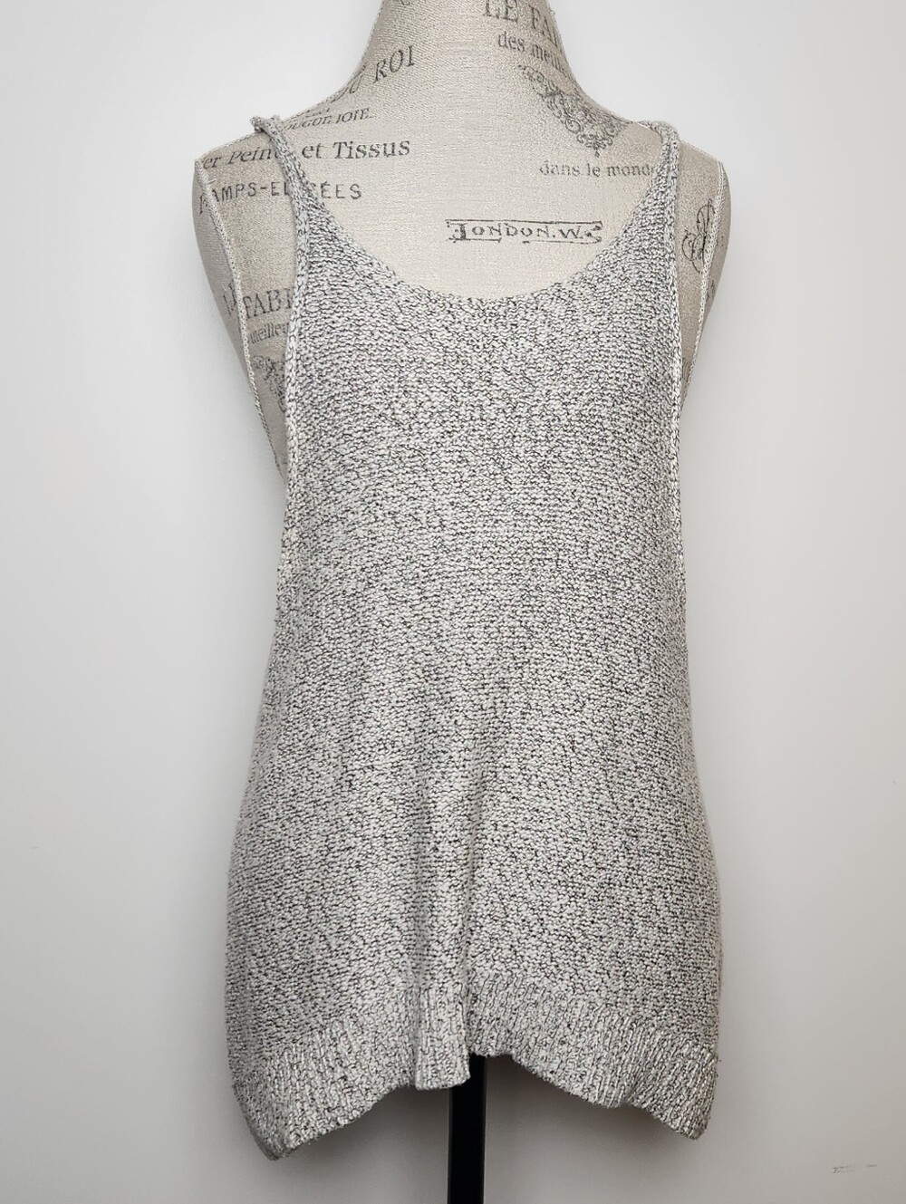 Aritzia Heather Grey Knit Tank Top